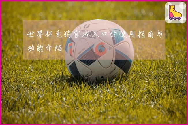 世界杯竞猜官方入口的使用指南与功能介绍